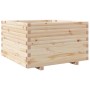 Jardinera madera maciza de pino 80x80x49,5 cm en Macetas y jardineras | Comprar online en Foru.es