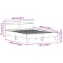 Estructura de cama de madera Madera envejecida de , Camas y somieres - Ref: Foro24-3333939, Precio: 118,50 €, Descuento: %