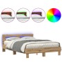 Estructura de cama de roble Roble artesanal 160 x 200 cm | Foro24.es | Tu tienda online para hogar, jardín y más Foro24.es