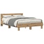 Base de Cama de Roble Roble Artesanal Madera Elaborada 140 x 200 cm | Foro24.es | Tu tienda online para hogar, jardín y más Foro24.es