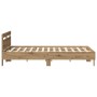 Base de Cama de Roble Roble Artesanal Madera Elaborada 140 x 200 cm | Foro24.es | Tu tienda online para hogar, jardín y más Foro24.es