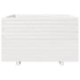 Jardinera madera maciza de pino blanco 80x80x49,5 cm en Macetas y jardineras | Comprar online en Foru.es