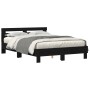 Marco de Cama de Roble Negro Madera de Roble Maciza 140 x 200 cm de , Camas y somieres - Ref: Foro24-3333947, Precio: 134,43 ...