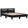 Marco de Cama de Roble Negro Madera de Roble Maciza 140 x 200 cm de , Camas y somieres - Ref: Foro24-3333947, Precio: 134,43 ...