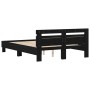 Marco de Cama de Roble Negro Madera de Roble Maciza 140 x 200 cm de , Camas y somieres - Ref: Foro24-3333947, Precio: 134,43 ...