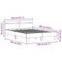Marco de Cama de Madera Madera Reciclada 140 x 190 cm Convertible | Foro24.es | Tu tienda online para hogar, jardín y más Foro24.es