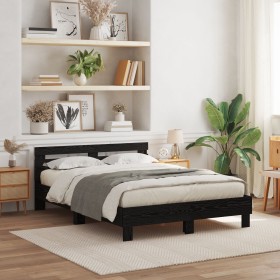 Comprar Estructura de Cama Negra Roble negro