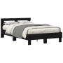 Estructura de Cama de Roble Roble Negro Madera Elaborada | Foro24.es | Tu tienda online para hogar, jardín y más Foro24.es