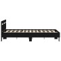 Estructura de Cama de Roble Roble Negro Madera Elaborada | Foro24.es | Tu tienda online para hogar, jardín y más Foro24.es