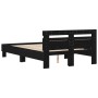 Marco de Cama con Listones Roble Negro Madera Elaborada | Foro24.es | Tu tienda online para hogar, jardín y más Foro24.es