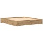 Cama con cajones madera de ingeniería roble artisan 180x200 cm de , Camas y somieres - Ref: Foro24-3333961, Precio: 200,05 €,...