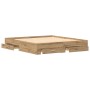 Cama con cajones madera de ingeniería roble artisan 180x200 cm de , Camas y somieres - Ref: Foro24-3333961, Precio: 200,05 €,...