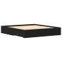 Cama con cajones madera de ingeniería roble negro 180x200 cm | Foro24.es | Tu tienda online para hogar, jardín y más Foro24.es