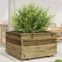 Jardinera madera de pino impregnada 80x80x49,5 cm en Macetas y jardineras | Comprar online en Foru.es