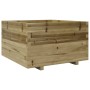 Jardinera madera de pino impregnada 80x80x49,5 cm en Macetas y jardineras | Comprar online en Foru.es