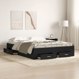 Comprar Estructura de Cama con Cajones Roble