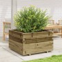 Jardinera madera de pino impregnada 80x80x49,5 cm en Macetas y jardineras | Comprar online en Foru.es