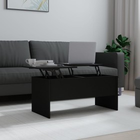 Mesa de centro madera contrachapada negra 102x50,5x46,5 cm de vidaXL, Mesas de centro - Ref: Foro24-809720, Precio: 81,47 €, ...