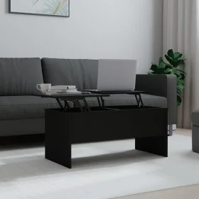 Mesa de centro madera contrachapada negra 102x50,5x46,5 cm de vidaXL, Mesas de centro - Ref: Foro24-809720, Precio: 80,49 €, ...