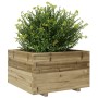 Jardinera madera de pino impregnada 80x80x49,5 cm en Macetas y jardineras | Comprar online en Foru.es