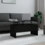 Mesa de centro madera contrachapada negra 102x50,5x46,5 cm de vidaXL, Mesas de centro - Ref: Foro24-809720, Precio: 80,49 €, ...
