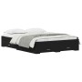 Estructura de cama de con cajones Roble negro Madera 140 x 200 cm de , Camas y somieres - Ref: Foro24-3333968, Precio: 210,46...