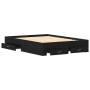 Estructura de cama de con cajones Roble negro Madera 140 x 200 cm de , Camas y somieres - Ref: Foro24-3333968, Precio: 210,46...