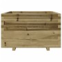 Jardinera madera de pino impregnada 80x80x49,5 cm en Macetas y jardineras | Comprar online en Foru.es