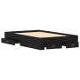Cama con cajones madera de ingeniería roble negro 120x200 cm de , Camas y somieres - Ref: Foro24-3333971, Precio: 184,53 €, D...