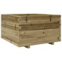 Jardinera madera de pino impregnada 80x80x49,5 cm en Macetas y jardineras | Comprar online en Foru.es