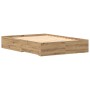 Estructura de Cama con Cajones Roble Artisan Madera Ingenierizada de , Camas y somieres - Ref: Foro24-3333973, Precio: 197,53...