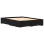 Estructura de Cama con Cajones Roble Negro Madera Ingenierizada de , Camas y somieres - Ref: Foro24-3333974, Precio: 209,57 €...
