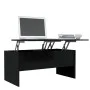 Mesa de centro madera contrachapada negra 102x50,5x46,5 cm de vidaXL, Mesas de centro - Ref: Foro24-809720, Precio: 80,49 €, ...