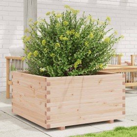 Jardinera madera maciza de pino 90x90x49,5 cm en Macetas y jardineras | Comprar online en Foru.es