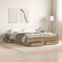 Cama con cajones madera de ingeniería roble artisan 135x190 cm de , Camas y somieres - Ref: Foro24-3333976, Precio: 195,11 €,...