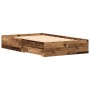 Cama con cajones madera de ingeniería envejecida 120x190 cm de , Camas y somieres - Ref: Foro24-3333978, Precio: 188,31 €, De...