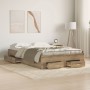 Cama con cajones madera de ingeniería roble artisan 120x190 cm de , Camas y somieres - Ref: Foro24-3333979, Precio: 188,31 €,...