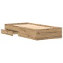 Estructura de Cama  Roble Artesanal 100x200 cm Madera Elaborada | Foro24.es | Tu tienda online para hogar, jardín y más Foro24.es