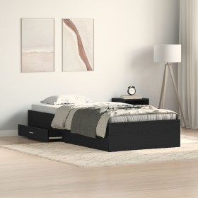 Comprar Marco de Cama Negro Roble 100x200 cm