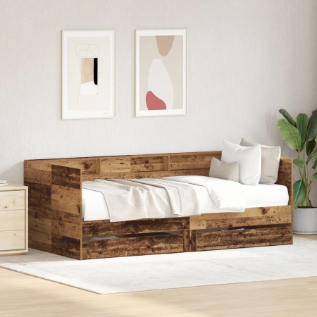 Cama Nido Madera reciclada 100 x 200 cm Resistente de , Camas y somieres - Ref: Foro24-3333984, Precio: 206,27 €, Descuento: ...