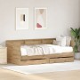 Sofá-cama en roble artesanal Rojo artesanal Madera elaborada de , Camas y somieres - Ref: Foro24-3333985, Precio: 195,21 €, D...