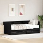 Cama Día en Roble Negro con Cajones Roble negro Madera elaborada de , Camas y somieres - Ref: Foro24-3334001, Precio: 202,69 ...