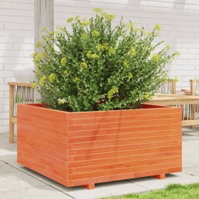 Jardinera madera maciza de pino marrón cera 90x90x49,5 cm en Macetas y jardineras | Comprar online en Foru.es