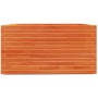 Jardinera madera maciza de pino marrón cera 90x90x49,5 cm en Macetas y jardineras | Comprar online en Foru.es