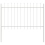Valla de jardín con punta de lanza acero blanco 3,4x1,2 m | Foro24.es | Tu tienda online para hogar, jardín y más Foro24.es