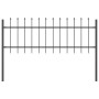 Valla de jardín con punta de lanza acero gris 10,2x0,6 m | Foro24.es | Tu tienda online para hogar, jardín y más Foro24.es