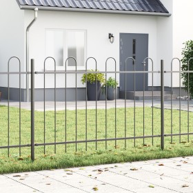 Comprar Valla de jardín con arco acero gris