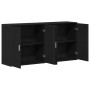 Aparadores 2 pcs Negro Roble 79x38x80 cm Madera elaborada de , Aparadores - Ref: Foro24-3334310, Precio: 182,38 €, Descuento:...