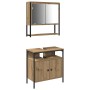 Juego de Muebles de Baño de 2 Piezas en Madera de Roble Artisan de , Muebles de baño - Ref: Foro24-3334320, Precio: 95,12 €, ...