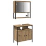 Juego de Muebles de Baño de 2 Piezas en Madera de Roble Artisan de , Muebles de baño - Ref: Foro24-3334320, Precio: 95,12 €, ...
